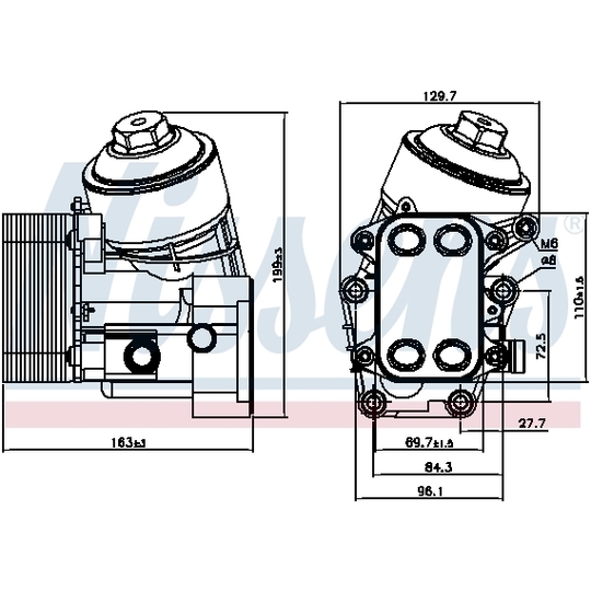 91154 - Oil Cooler, engine oil 