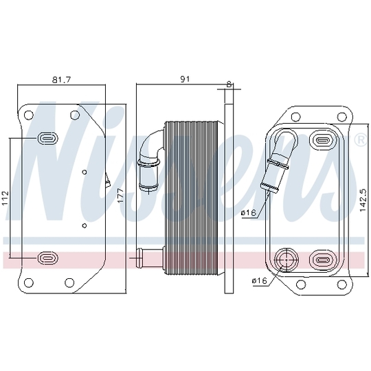 91188 - Õliradiaator, mootoriõli 