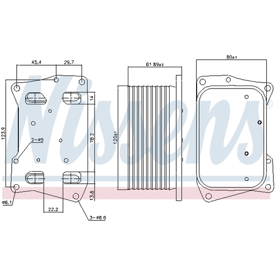 91274 - Oljekylare, motor 