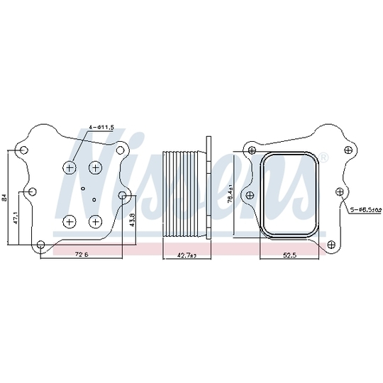 91250 - Oil Cooler, engine oil 