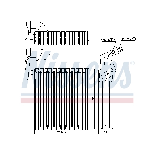 92214 - Evaporator, air conditioning 