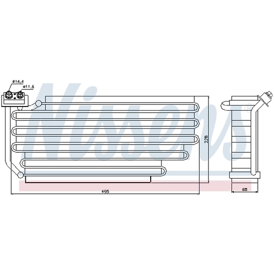 92290 - Evaporator, air conditioning 