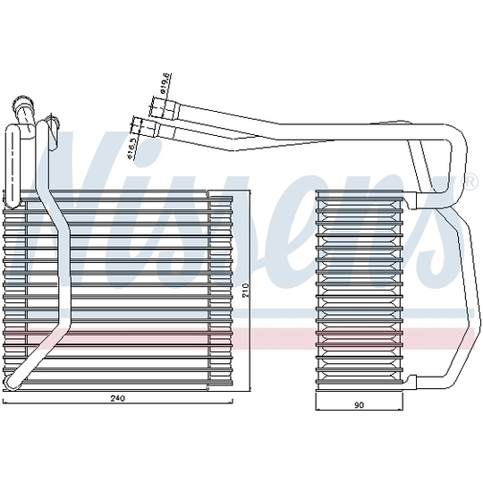 92194 - Evaporator, air conditioning 