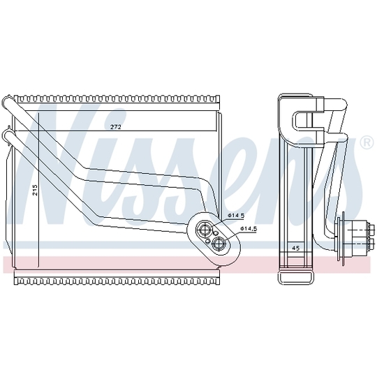 92292 - Evaporator, air conditioning 