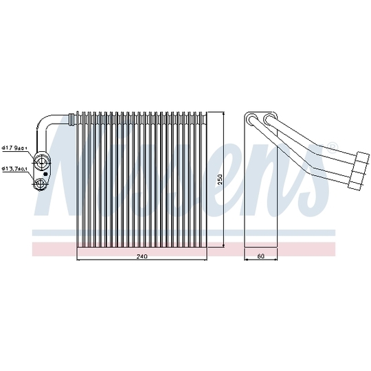 92195 - Evaporator, air conditioning 