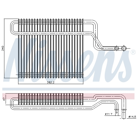 92347 - Evaporator, air conditioning 