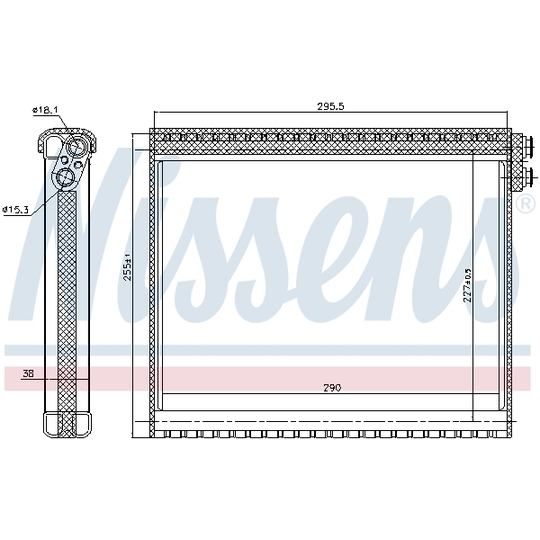 92341 - Evaporator, air conditioning 