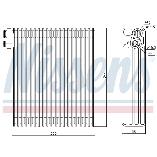 92302 - Evaporator, air conditioning 