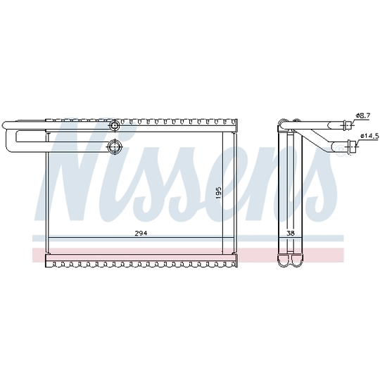 92323 - Evaporator, air conditioning 