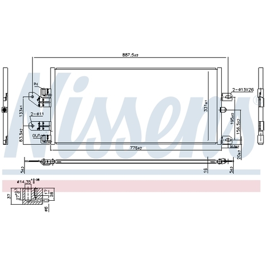 940486 - Condenser, air conditioning 