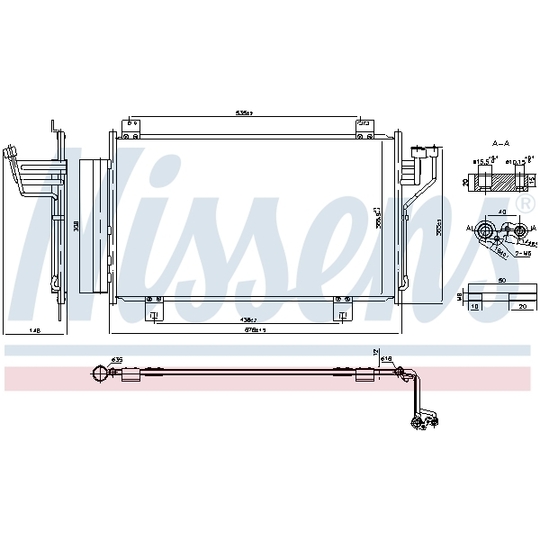 940575 - Condenser, air conditioning 