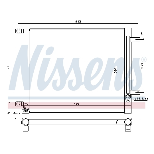 940542 - Condenser, air conditioning 