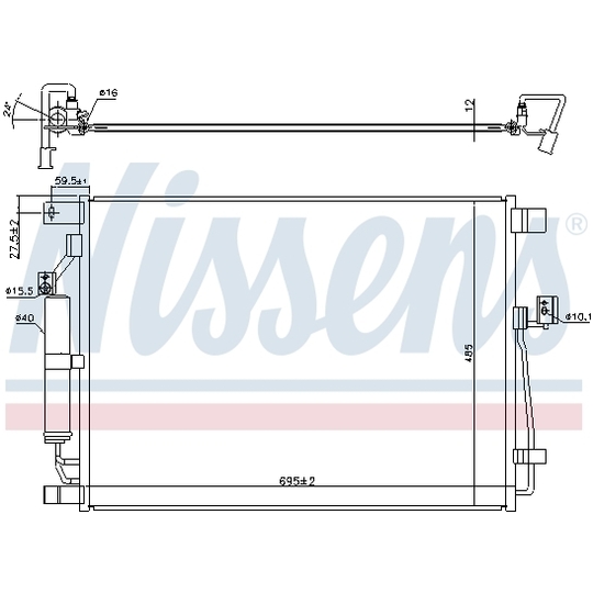 940787 - Condenser, air conditioning 