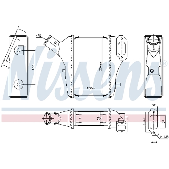 961421 - Intercooler, charger 