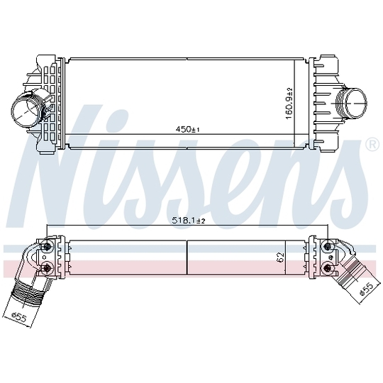 961230 - Intercooler, charger 