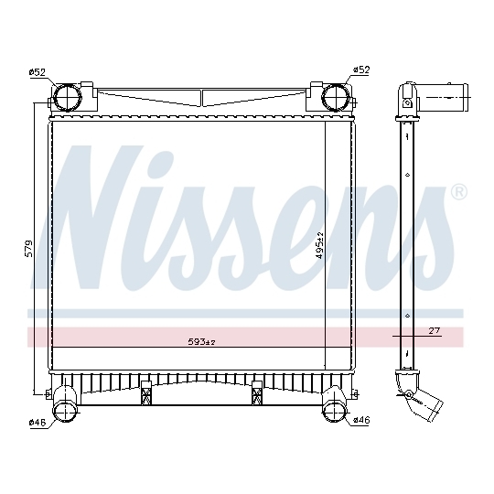 961140 - Intercooler, charger 