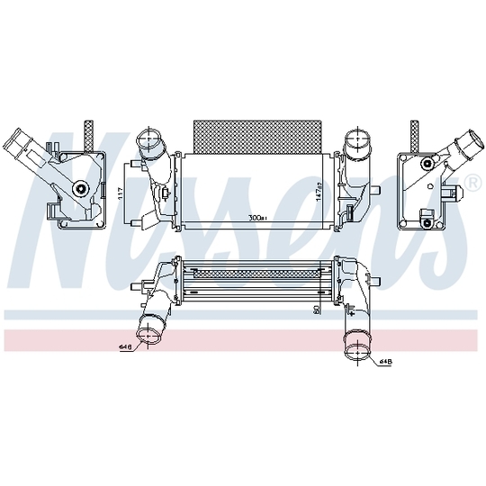 961486 - Intercooler, charger 