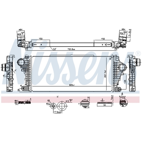 961534 - Intercooler, charger 