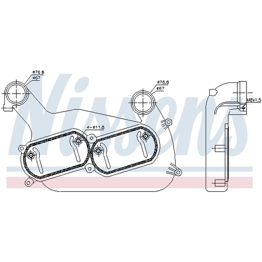 961548 - Intercooler, charger 