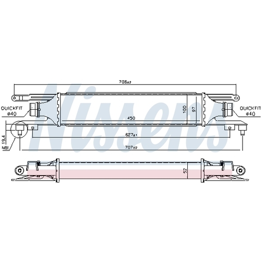 96464 - Intercooler, charger 