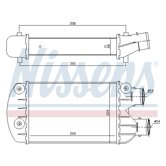 96701 - Intercooler, charger 