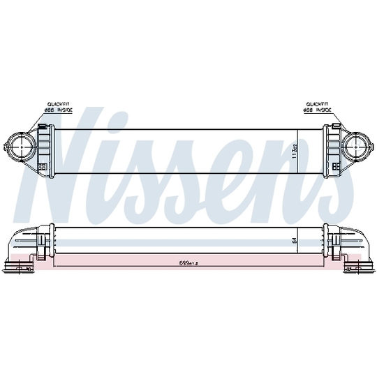 96716 - Intercooler, charger 