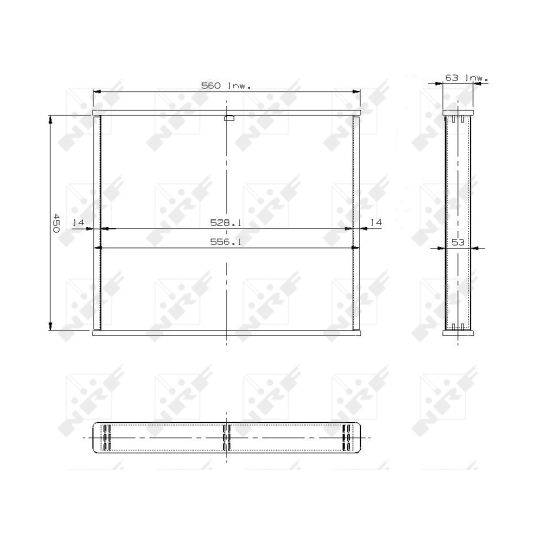 13447 - Core, radiator 