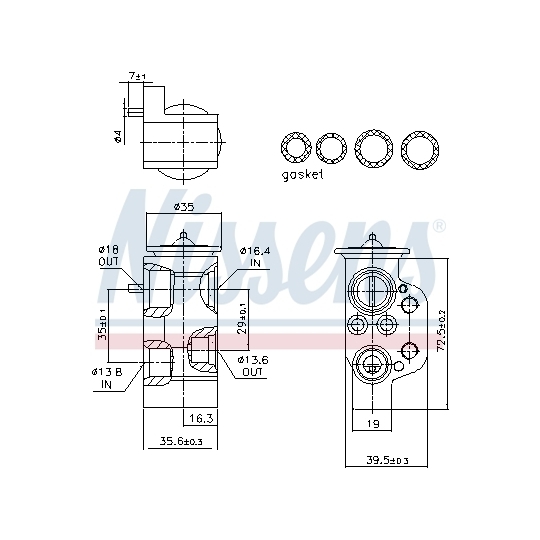 999376 - Expansion Valve, air conditioning 