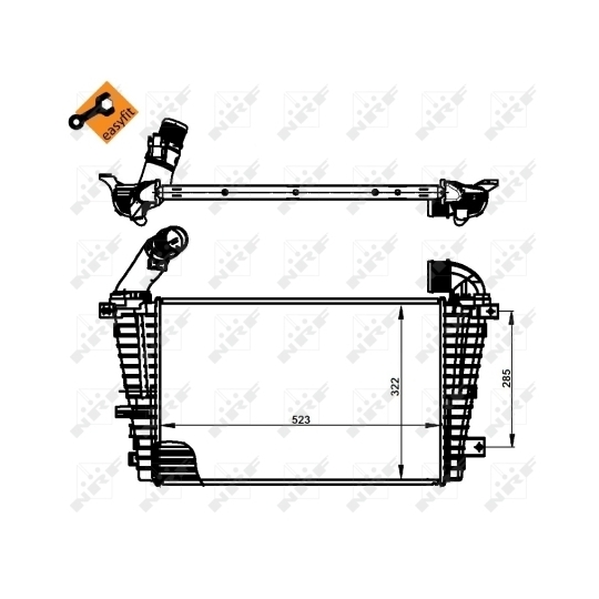  30302 - Intercooler, charger 