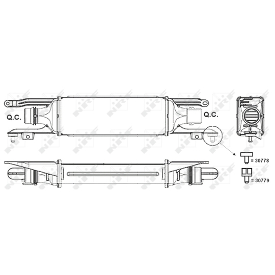 30778 - Intercooler, charger 