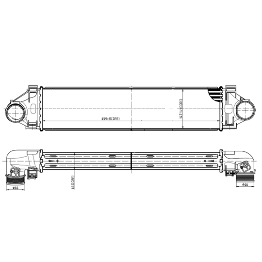 309064 - Intercooler, charger 