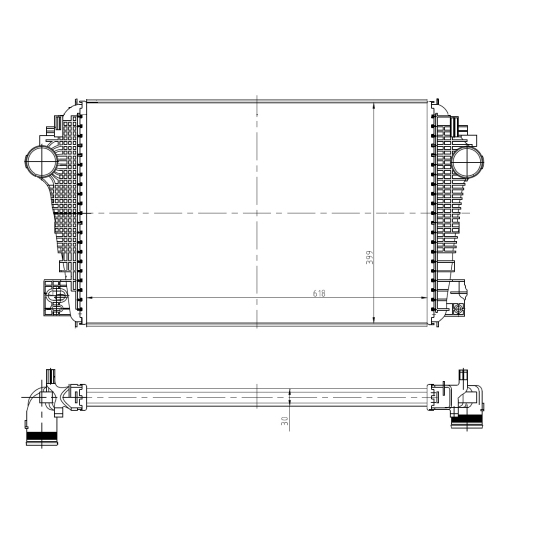 309038 - Intercooler, charger 