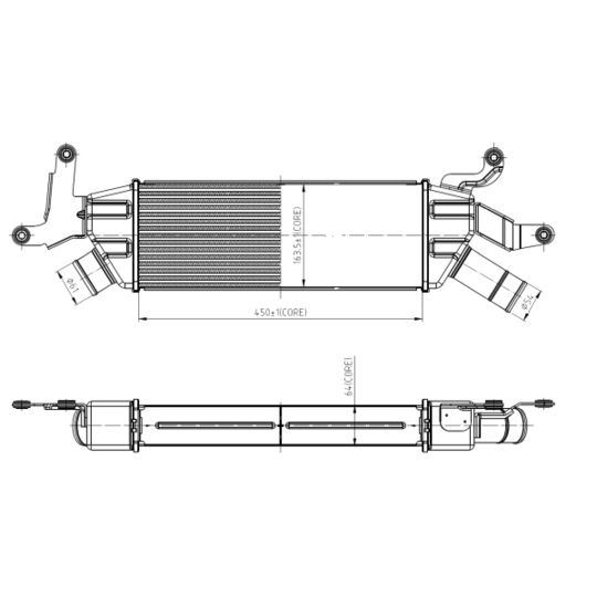 309042 - Intercooler, charger 