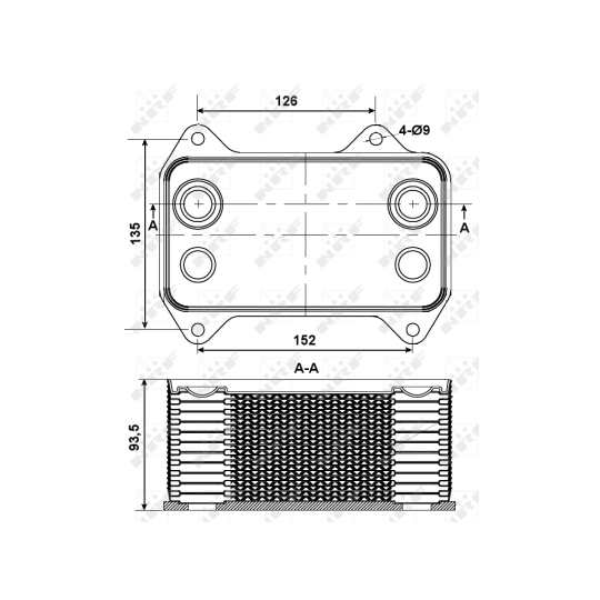 31195 - Oil Cooler, engine oil 