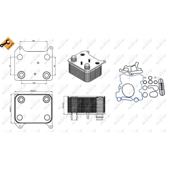 31235 - Oil Cooler, engine oil 