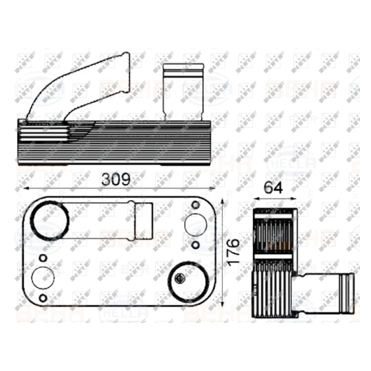 31245 - Oil Cooler, engine oil 