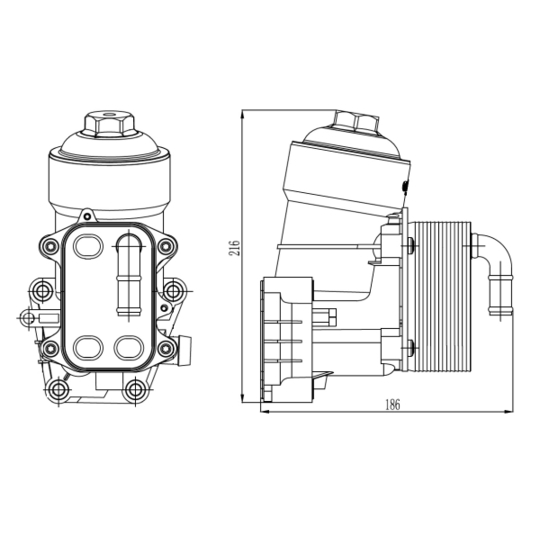 31838 - Oil Cooler, engine oil 