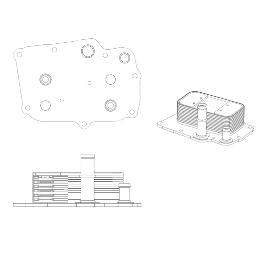 31841 - Oljekylare, motor 