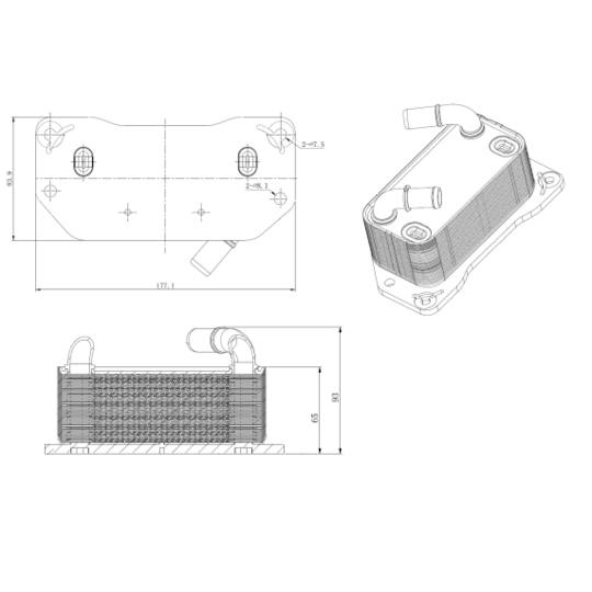 31843 - Õliradiaator, mootoriõli 