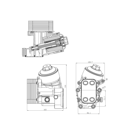 31847 - Oil Cooler, engine oil 