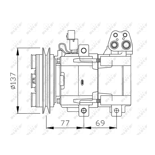 32115G - Kompressor, klimatanläggning 