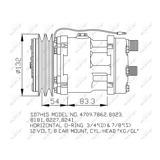 32131 - Kompressori, ilmastointilaite 