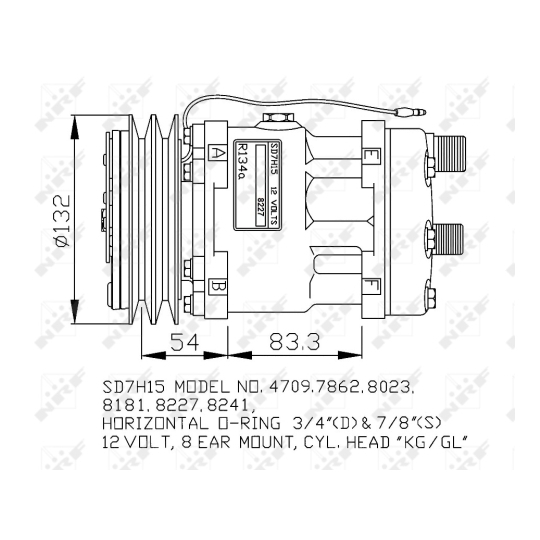 32131G - Kompressor, klimatanläggning 