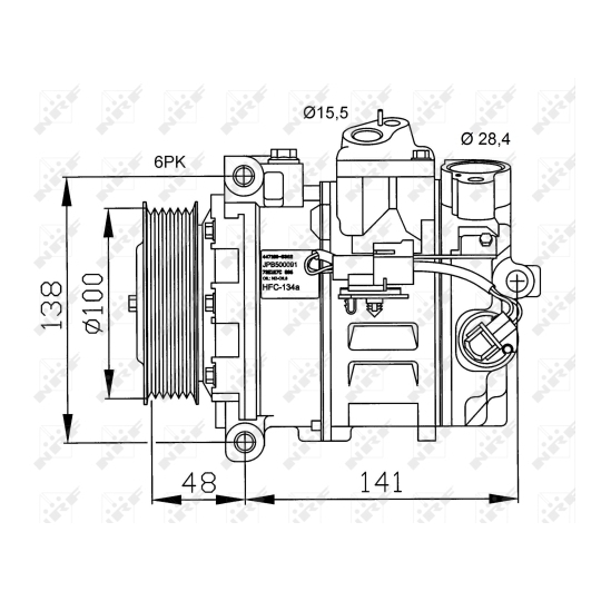 32245G - Kompressor, klimatanläggning 