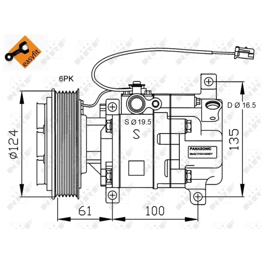 32233G - Kompressor, klimatanläggning 