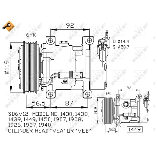 32227 - Kompressori, ilmastointilaite 