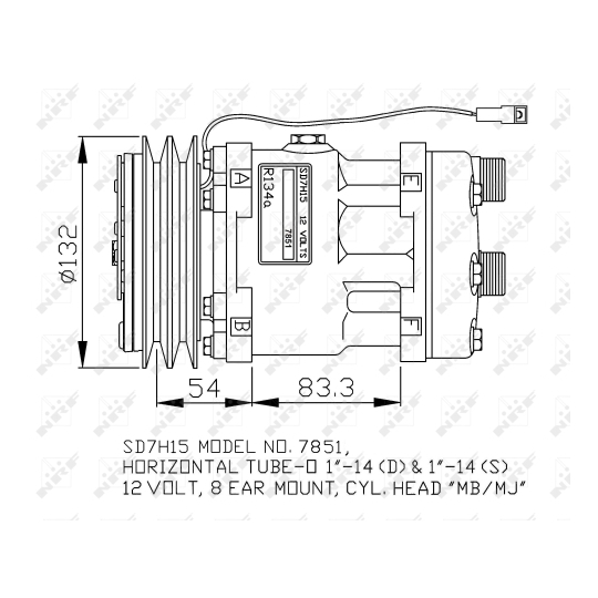 32757G - Kompressor, klimatanläggning 