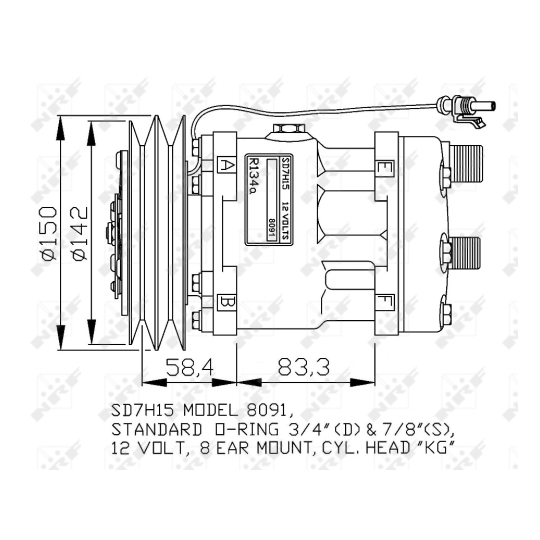 32767G - Compressor, air conditioning 