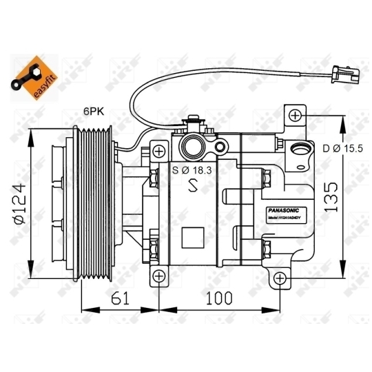 32820G - Kompressor, klimatanläggning 