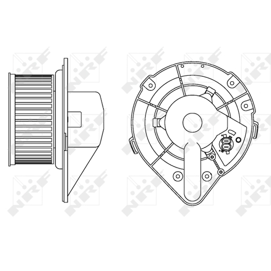 34164 - Electric Motor, interior blower 